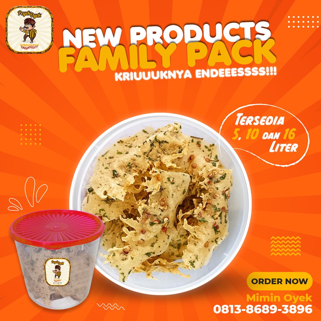 

Family Pack Oyek - 5 Liter Dan 10 Liter