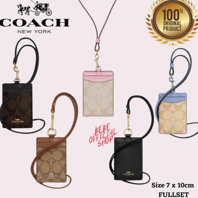 

(READY COD) [ORIGINAL] Lanyard COACH Signature ID Card Holder / Tempat Kartu Coach PROMOKode 3150