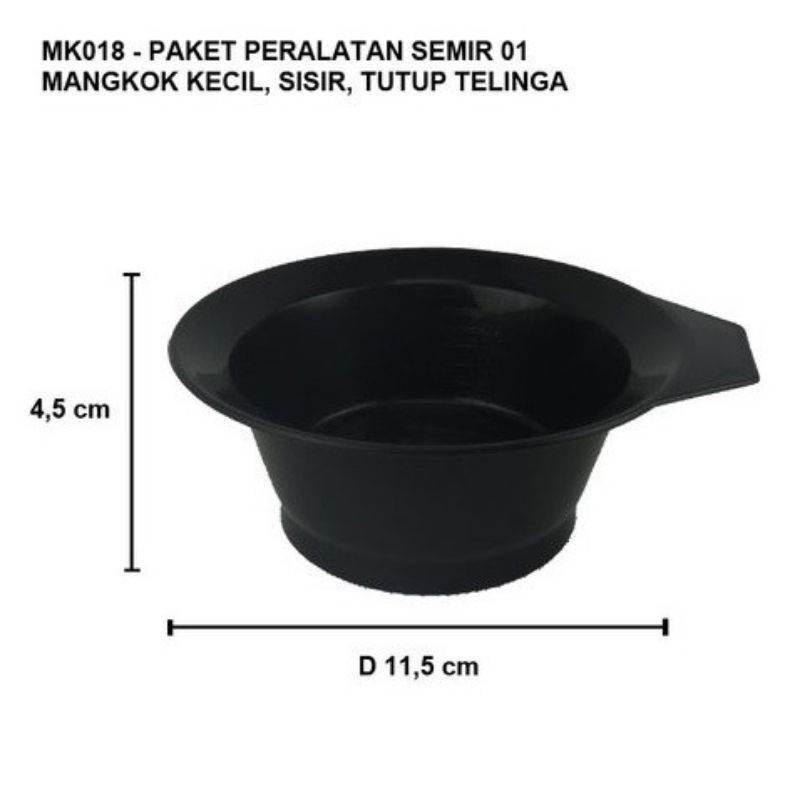 (50gr) MANGKOK & SISIR PERLENGKAPAN SEMIR WARNA RAMBUT-3