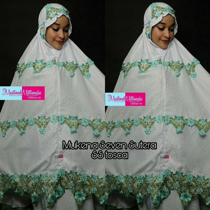 Terbaru !!! Azurra Shop Mukena Seven Sutera Mekenah Dewasa Fashion Muslim Murah