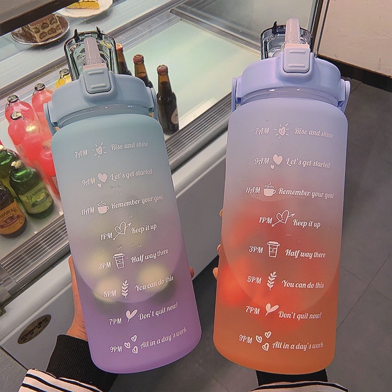 GRADIENT BOTTLE 2000ML | Botol minum 2 Liter | botol air pelangi 2liter