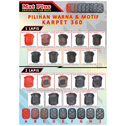 Karpet 7D Mat Plus Mobil Full 360 Mitsubishi All New Pajero Sport 2016 Xpander Nissan Serena Livina March Mazda Biante 2 6 CX 3 5