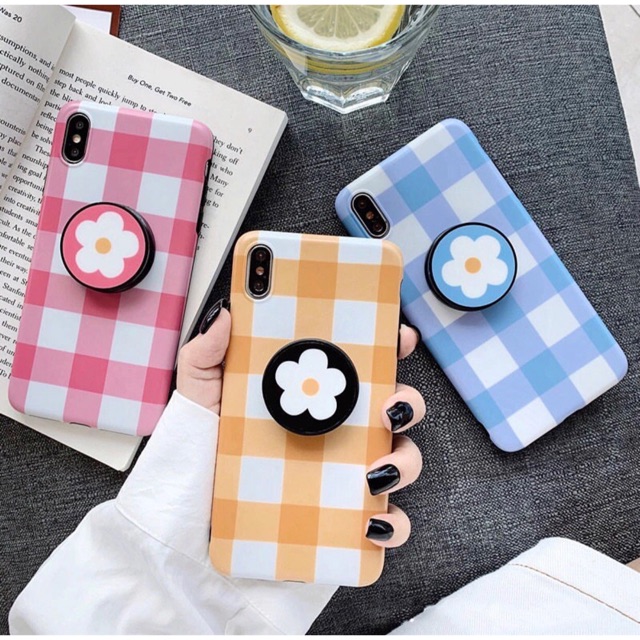 Popsocket Flower Case iPhone 6 / 6+ / 7 / 7+ / 8 / 8+ / X / Xs Max /Xr