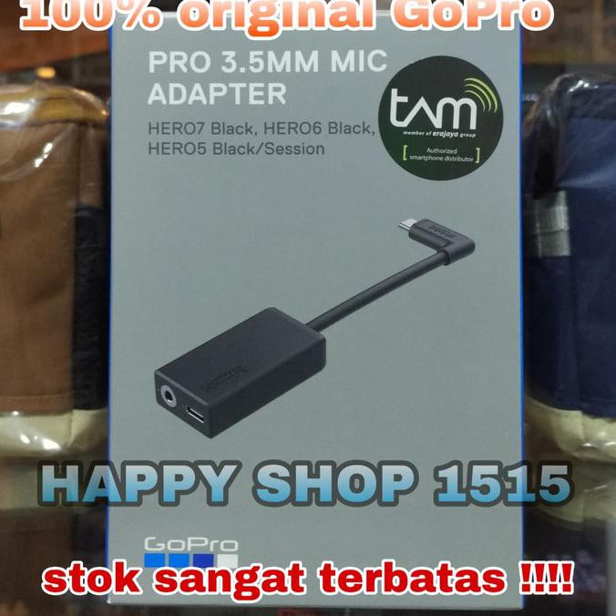 Gopro Pro 3.5Mm Mic Adapter / Gopro Mic Adapter Hero 5 Ready Stock
