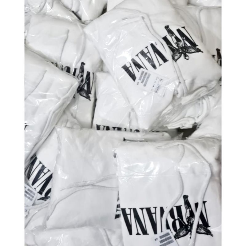 Nirvana Hoodie H&amp;M original / Hnm hoodie nirvana white