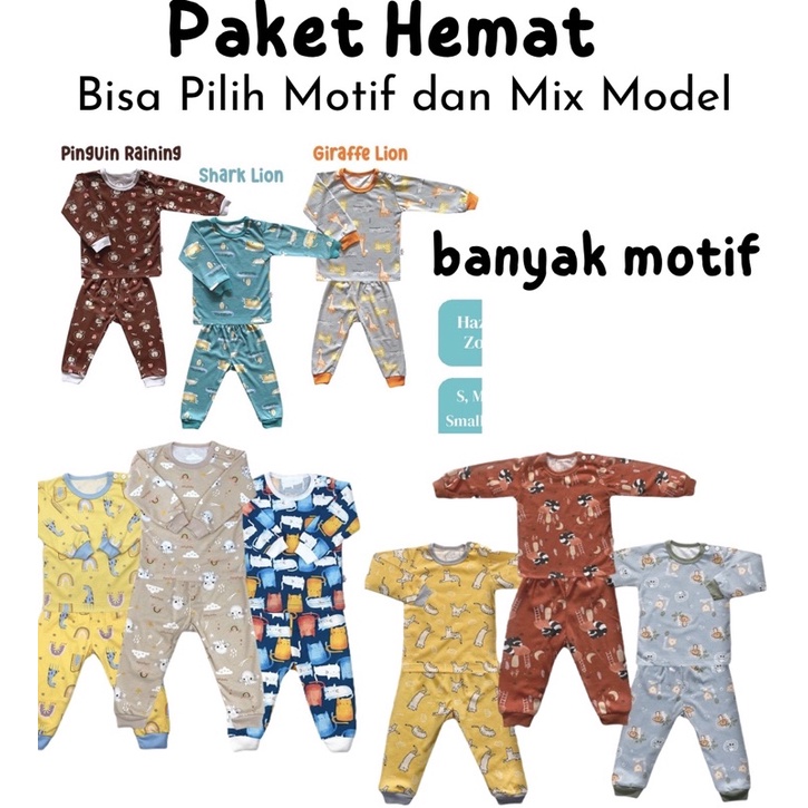 LIBBY BABY PIYAMA BAJU BAYI ANAK LIBBY BAJU LENGAN PANJANG PENDEK CELANA PANJANG CPR CEWEK COWOK LAK