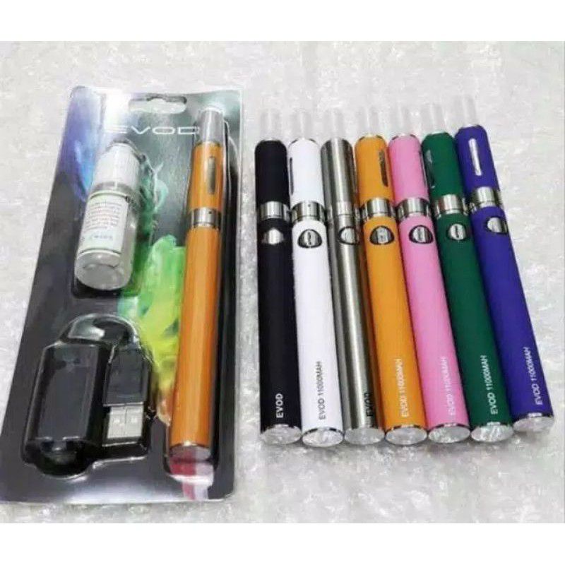 Pulpen &amp; pena tinta Terbaru model panjang Vapee Vapoor Evod 1100Mah Full Set Siap Pakai