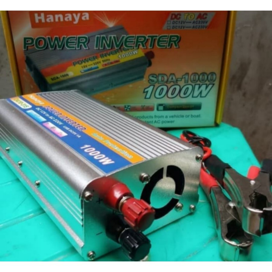 POWER INVERTER 1000 WATT- INVERTER DC TO AC 1000W MEREK HANAYA MURNIH PSW/pure sine wave/PSW