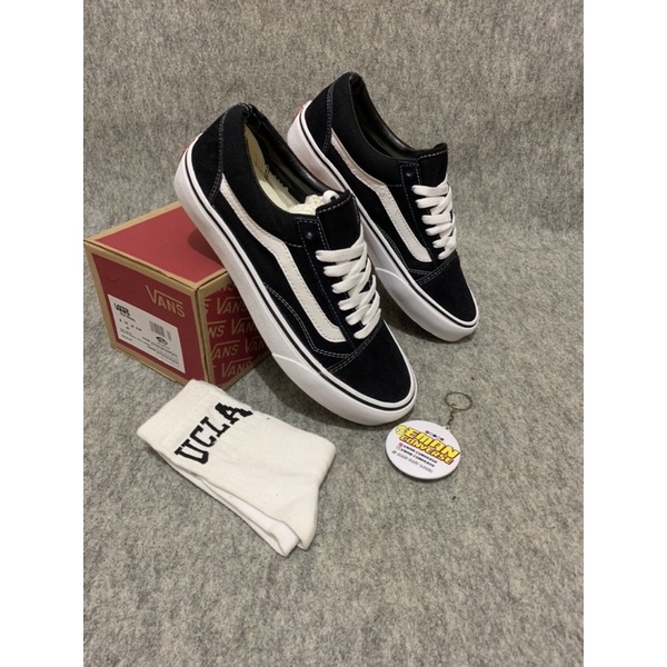 SEPATU V4NSS OLDSKOOL PREMIUM BLACK WHITE PRIA WANITA