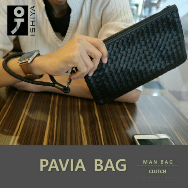 Tas Clutch Pavia Pria - Tas Import-Handbag Kulit Keren-Tas Tangan