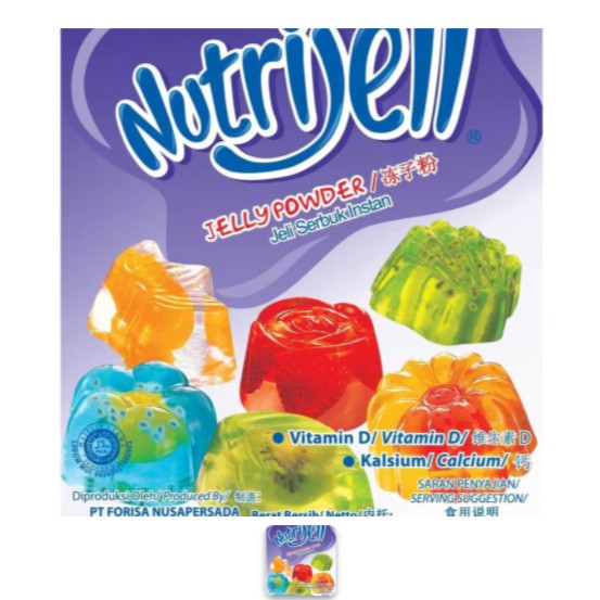 

NUTRIJELL JELLY POWDER RASA ANGGUR 15 GR