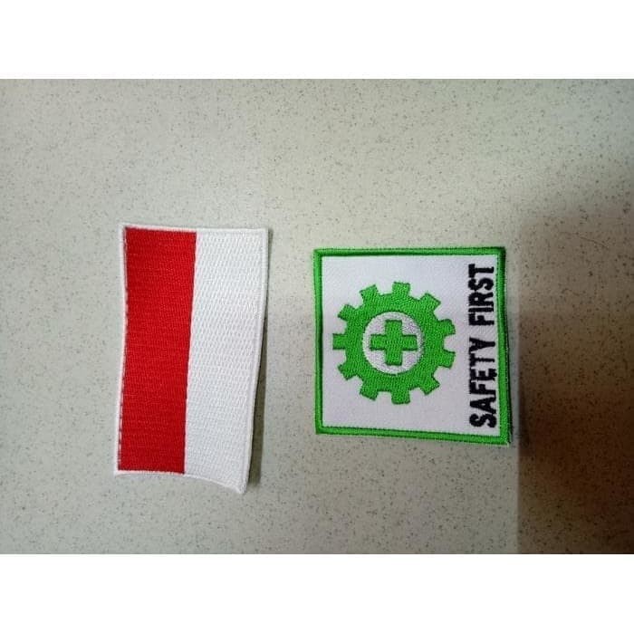 Logo Baju Safety Bendera K3 dan Bendera Merah Putih