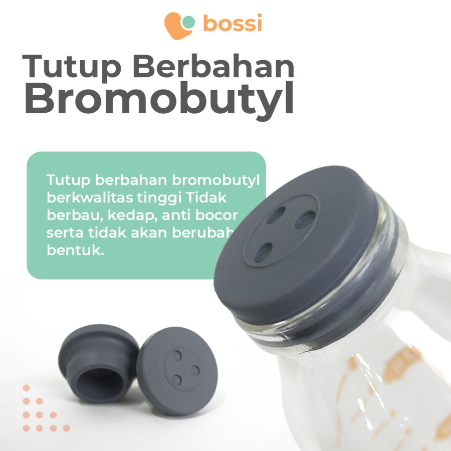 Bossi Botol Kaca ASI - Botol Penyimpanan ASI 100ml