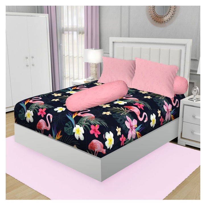 Terbaru Uk 140x200 Sprei B2 California By My Love Flamingo