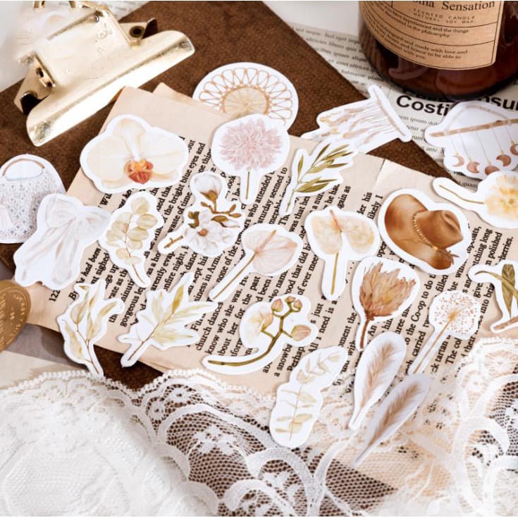 

46PCS DREAM CATCHER Deco DIY Scrapbook Stiker Jurnal Diary Planner Kotak