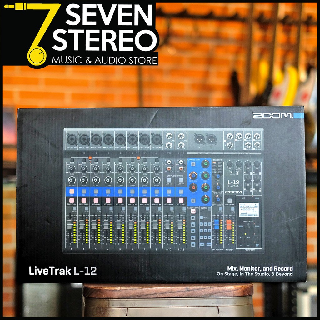 Zoom LiveTrak L-12 L12 Digital Mixer For Recording | Multitrack Recording Mixer