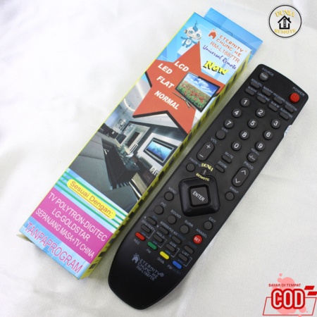Remot Remote TV POLYTRON LED LCD SLIM FLAT Plasma Digitec Goldstar Universal Chunge 1887tr tanpa setting