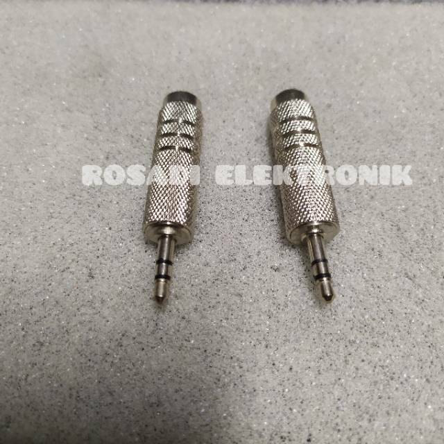 Jack MIC besar ke kecil stereo besi