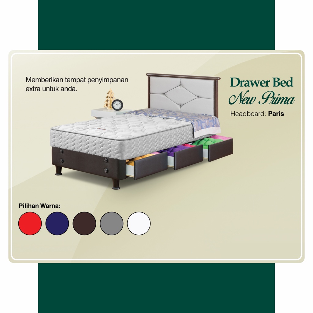 Spring Bed GUHDO DRAWER BED New Prima - Springbed Semarang