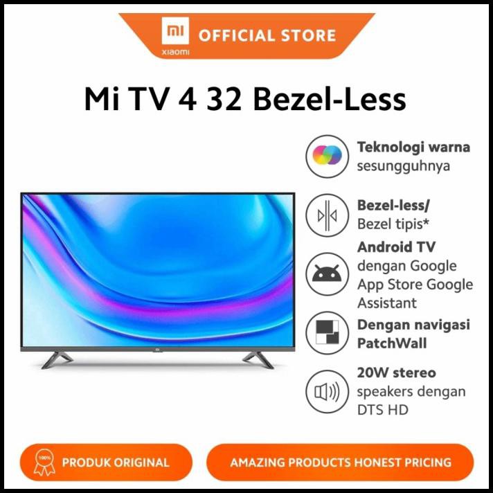 Xiaomi Mi Tv 4 32"" Bezel-Lessxiaomi Mi Tv 4 32" Bezel-Less Smart Tv