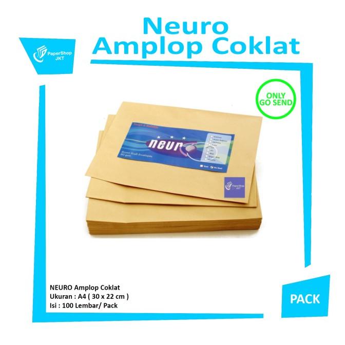

KHUSUS GOSEND!! Amplop Coklat Ukuran A4 Neuro ( 30 x 22 cm ) SEAL