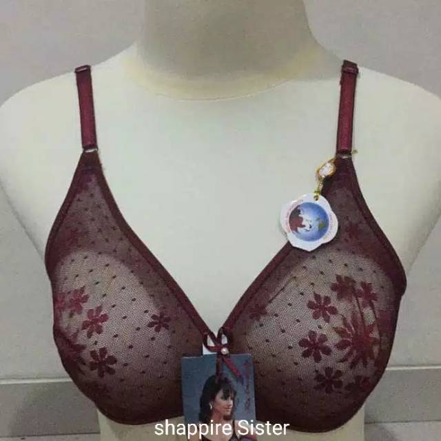 Bra Sapphire Sister Balon Semi Transparan Original