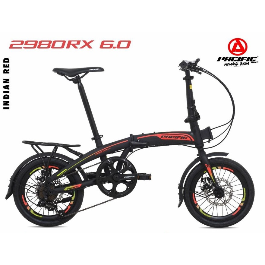Sepeda Lipat Pacific STEEL 2980 RX 6.0 16 Inch 7 Speed Garansi SNI-4