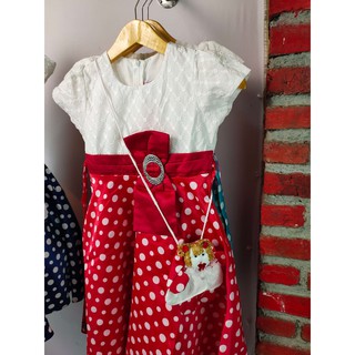 Dress Baju  Anak  Perempuan Bahan Satin  Zalfa190104 