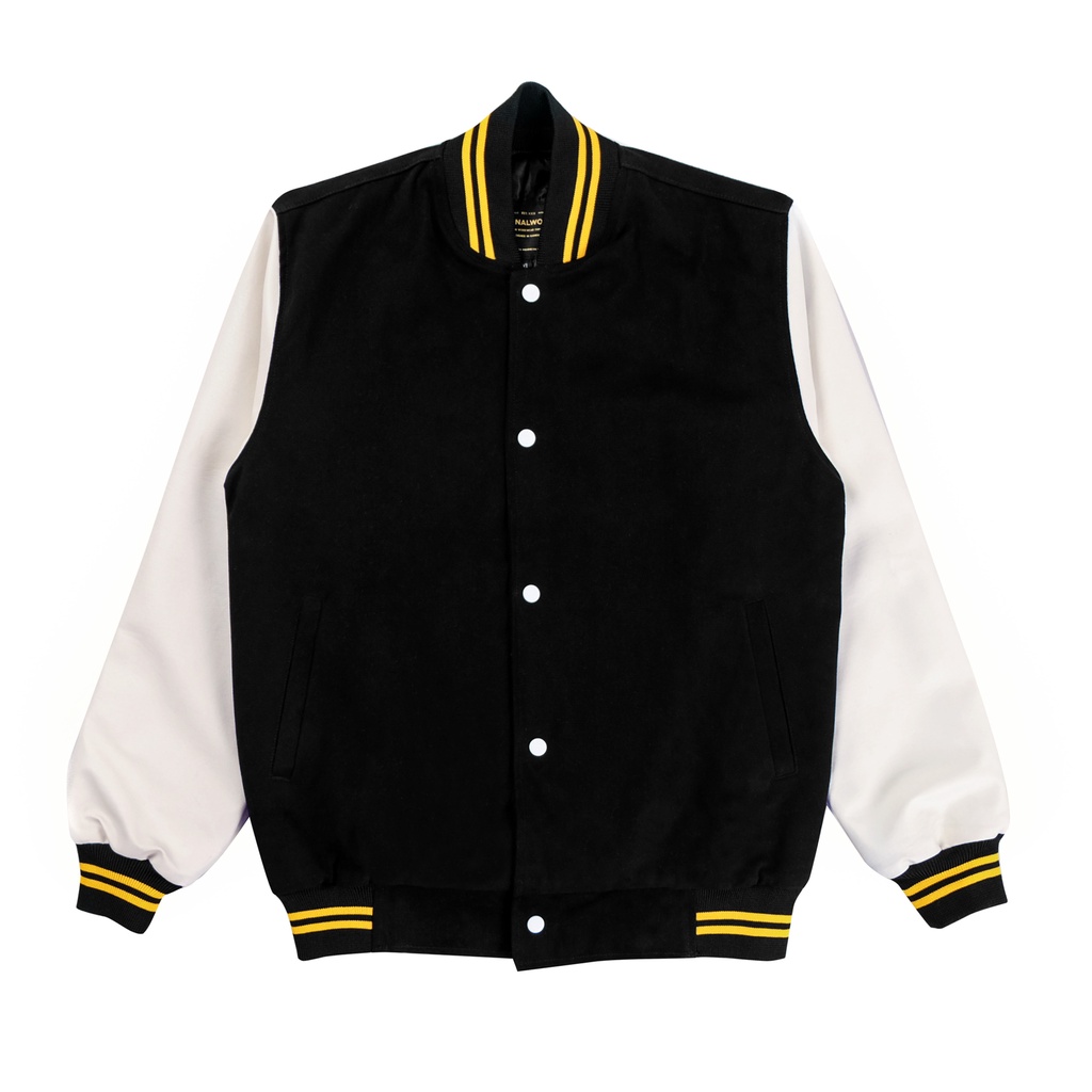 ETERNALWORKS - Varsity Jacket Black Yellow White