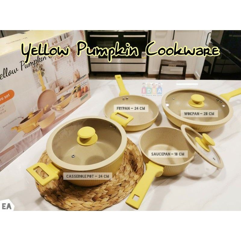 PANCI || YELLOW PUMPKIN COOKWEAR SET || SWIDEN || TIGARAKSA || GRATIS ONGKIR