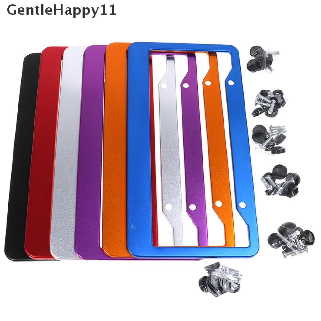 Gentlehappy 1Pc Universal US Auto Car Alumunium Plat Frame Cover Aksesoris Mobil