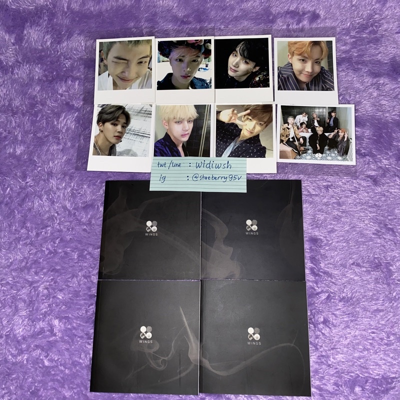 [baca desk] album wings pc ot7 rm jin suga jhope jimin taehyung jk jungkook