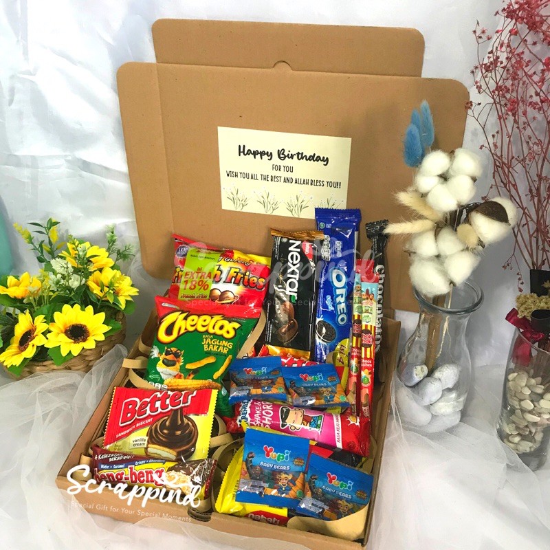 

Snack Box Hampers Snack Kado Ulang Tahun Murah