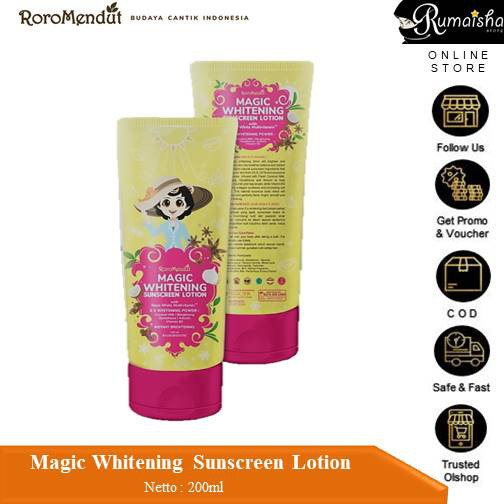 HAND BODY PEMUTIH  MAGIC SUNSCREEN WHITENING LOTION SPF 50 PA+++