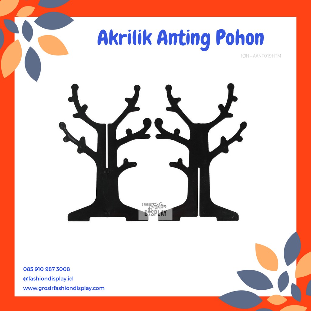 Akrilik Anting Pohon Tempat Aksesories Stand Anting Display Tempat Aksesoris (BH)