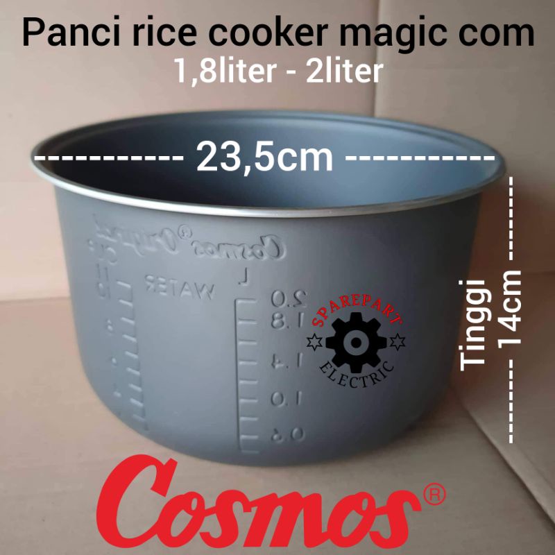 PANCI RICE COOKER - MAGIC COM COSMOS ORIGINAL HARMOND 1,8 LITER - 2LITER