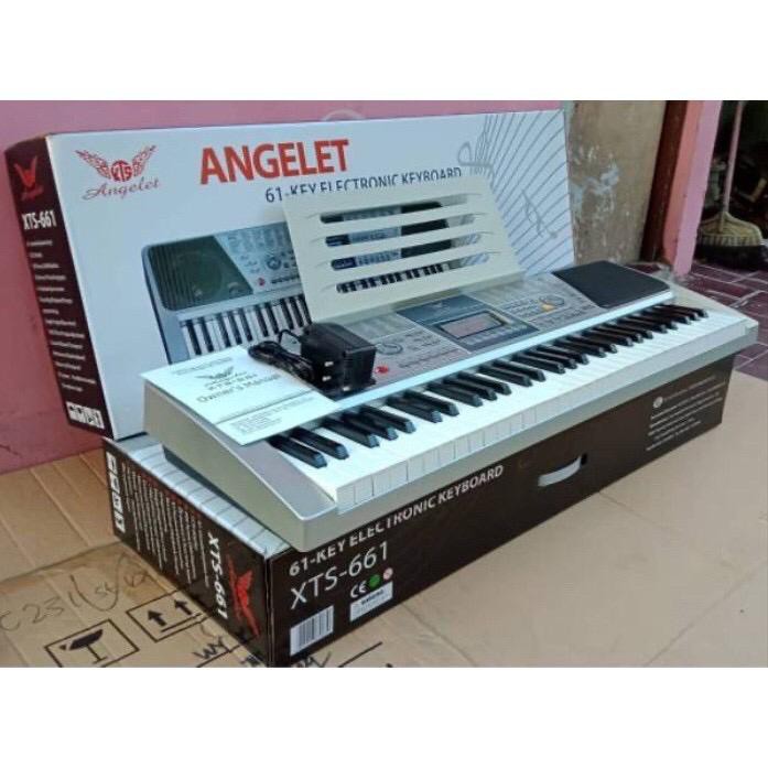 Keyboard Angelet XTS-661 dan STAND ORI GOSEND GRAB INSTANT SAJA