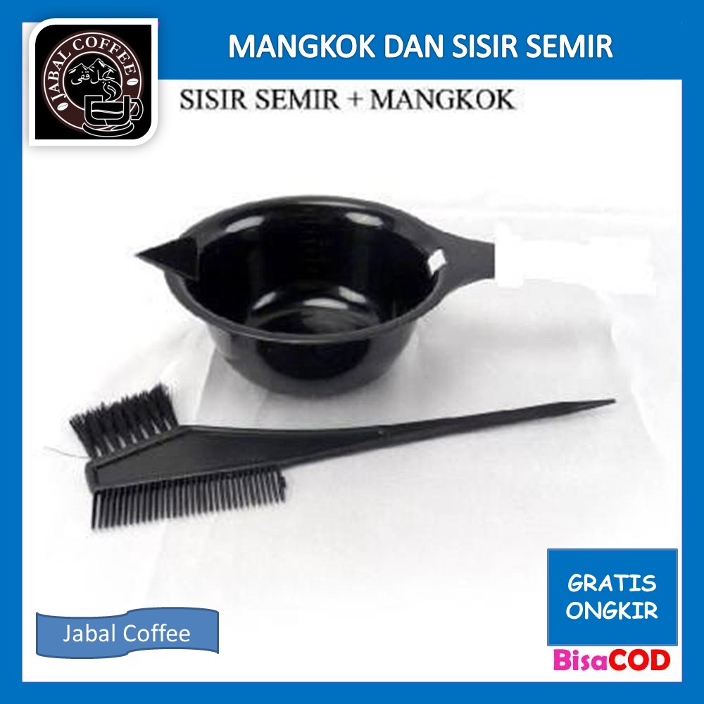 Mangkuk Semir Cat Rambut Bonding Smoothing / Mangkok dan Sisir Cat Rambut / Mangkok Takaran Semir Rambut