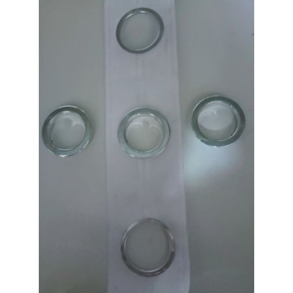 kain smokering gorden warna silver