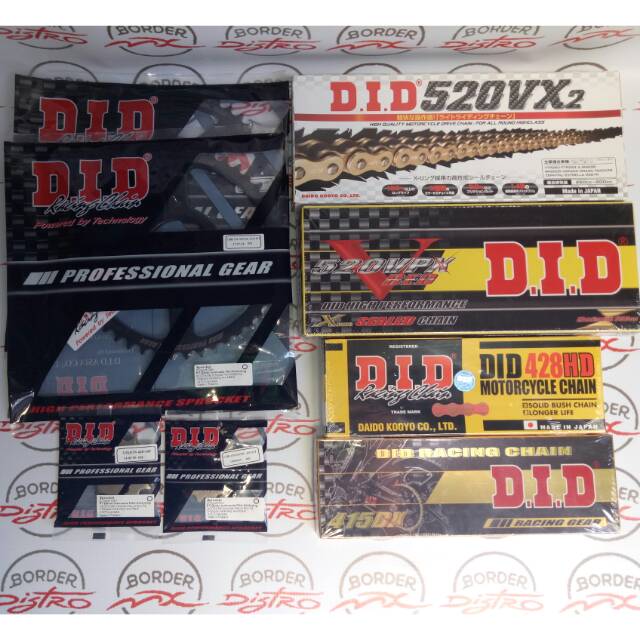 Gear Sets DID 415, 428, 520