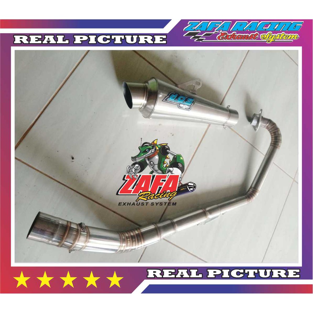 KNALPOT DOS FANTERA FULL CACING VIXION SONIC CB150R TIGER SATRIA FU MEGA PRO MX NEW GSX GTR