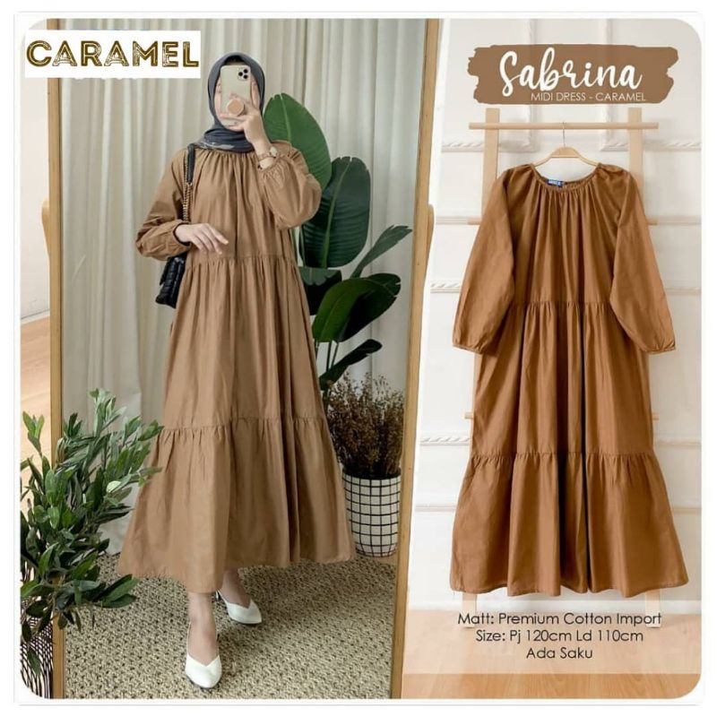 Sabrina Long Tunik / Baju Tunik Wanita Terbaru 2021 / Kekinian / Fashion Muslim / Outfit Murah