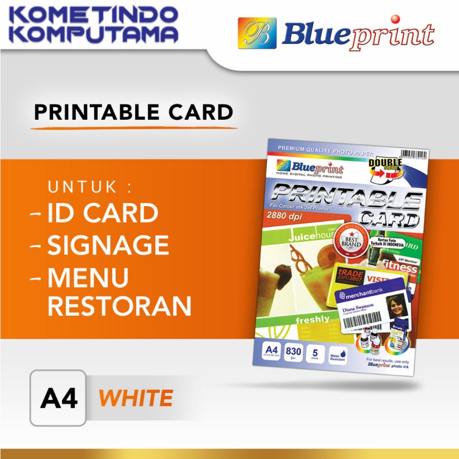 BP-PCA4830 Printable Card White A4 BLUEPRINT