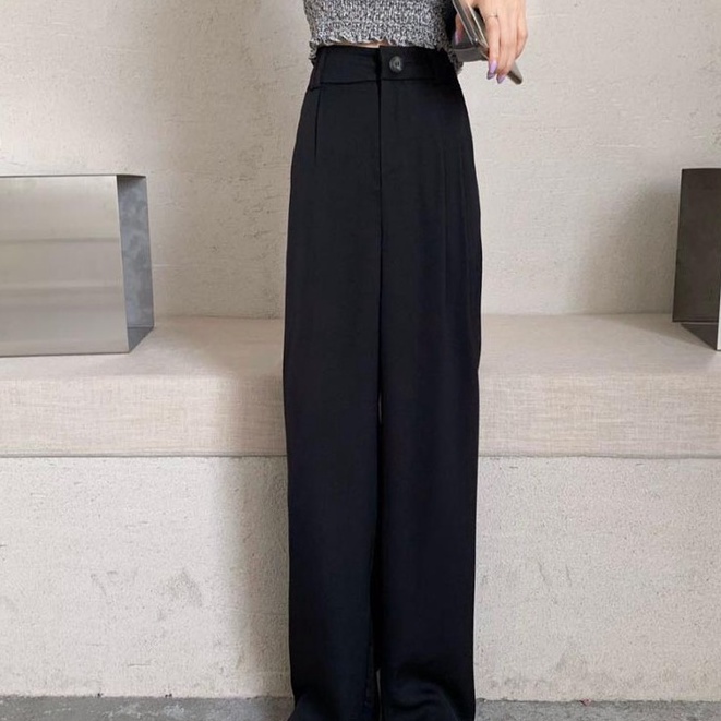 XIAOZHAINV Celana Wanita Korean Style Highwaist Wanita