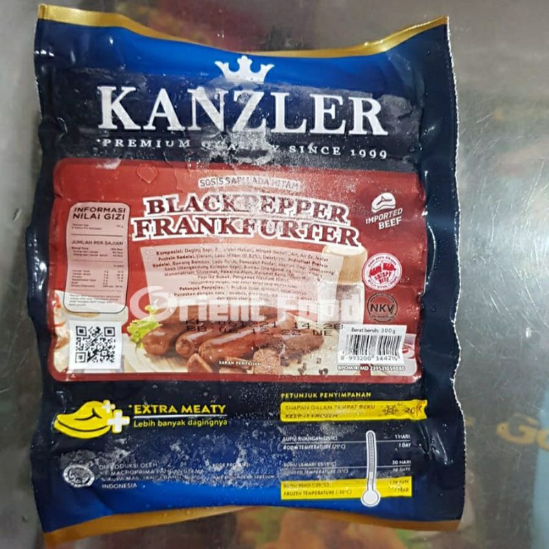 

Kanzler Sosis Blackpepper / Lada Hitam Frankfurter 300gr