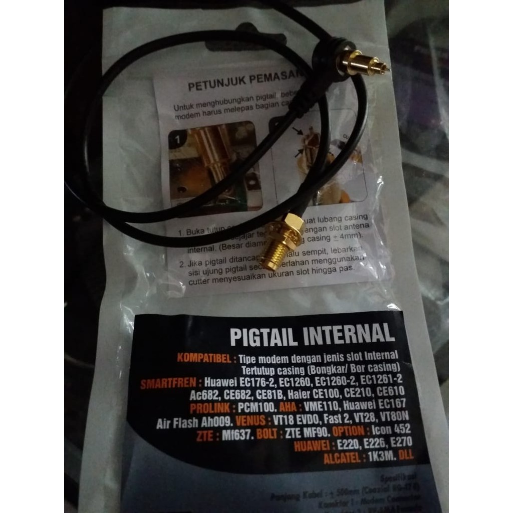 Pigtail Internal Konektor Antena Yagi