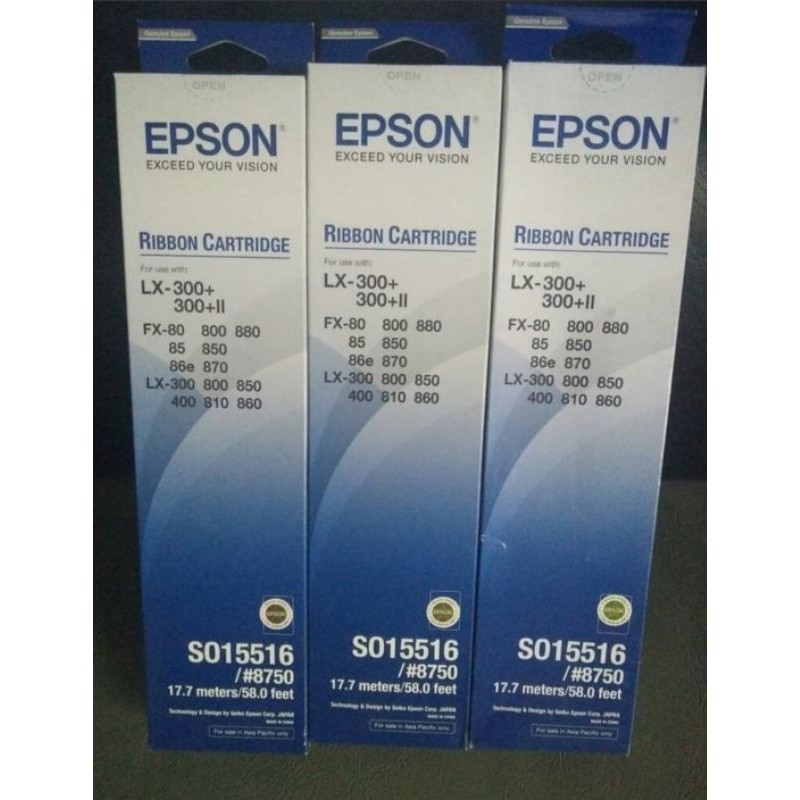 PITA EPSON LX300 ORIGINAL (RUMAH CATRIGED) RIBBON CARTRIDGE PRINTER EPSON