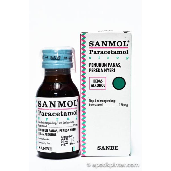 Sanmol Parasetamol Pereda Demam, Sakit Kepala Sirup Drop