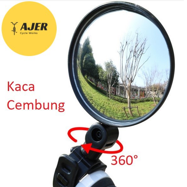 Kaca Spion sepeda stang jalu 360 derajat adjustable blindspot mirror