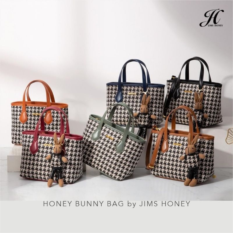 JIMS HONEY BUNNY TAS SELEMPANG WANITA FREE GANTUNGAN KUNCI KELINCI